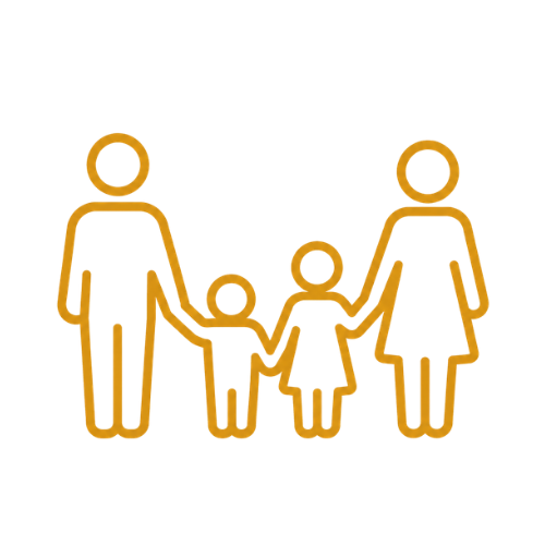Familientarif für Patchwork Familien mit zwei Erwachsenen und zwei Kindern bei Limitless